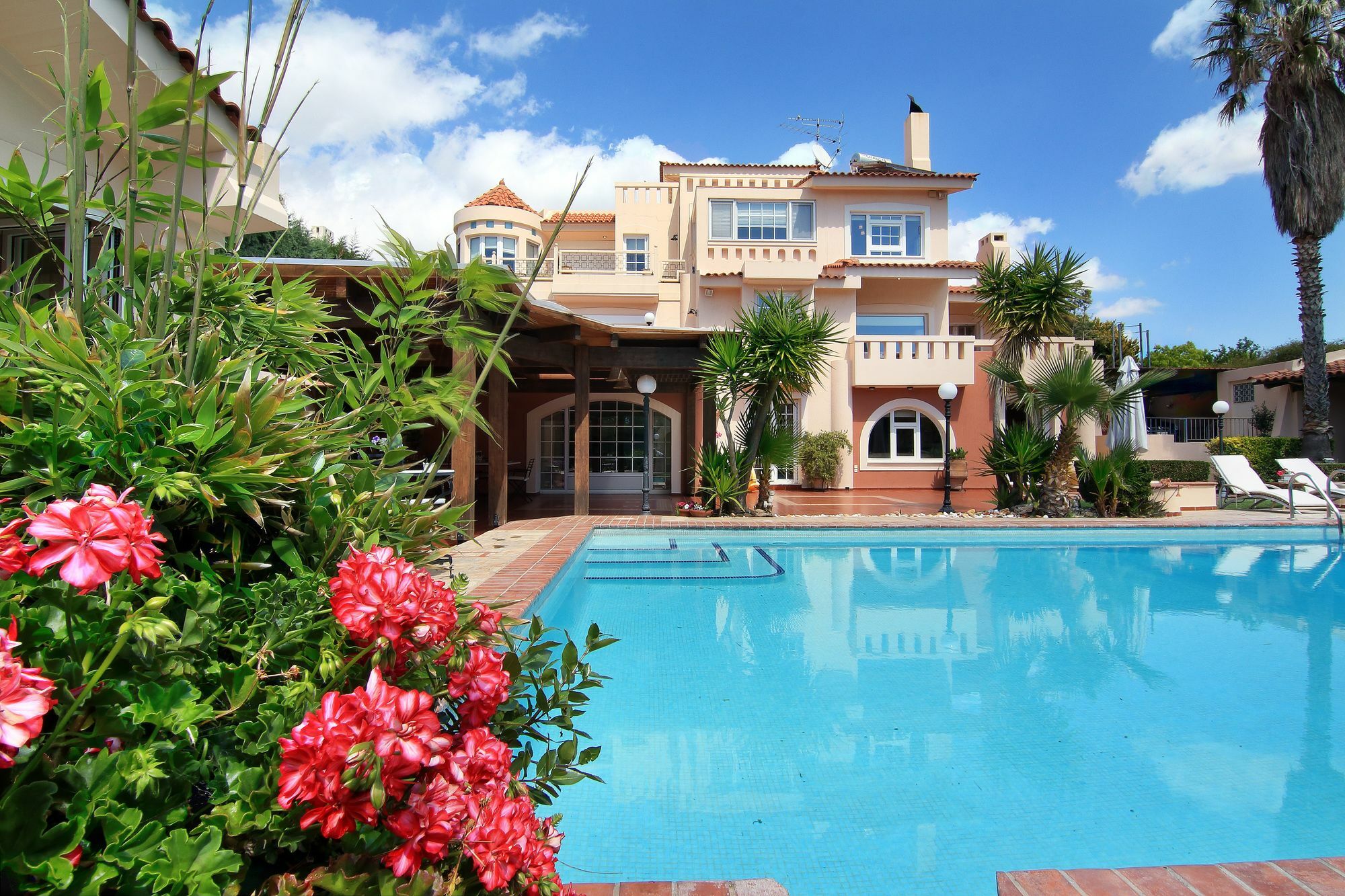 Oasis Pool House By Ghh Villa Lagonisi Bagian luar foto