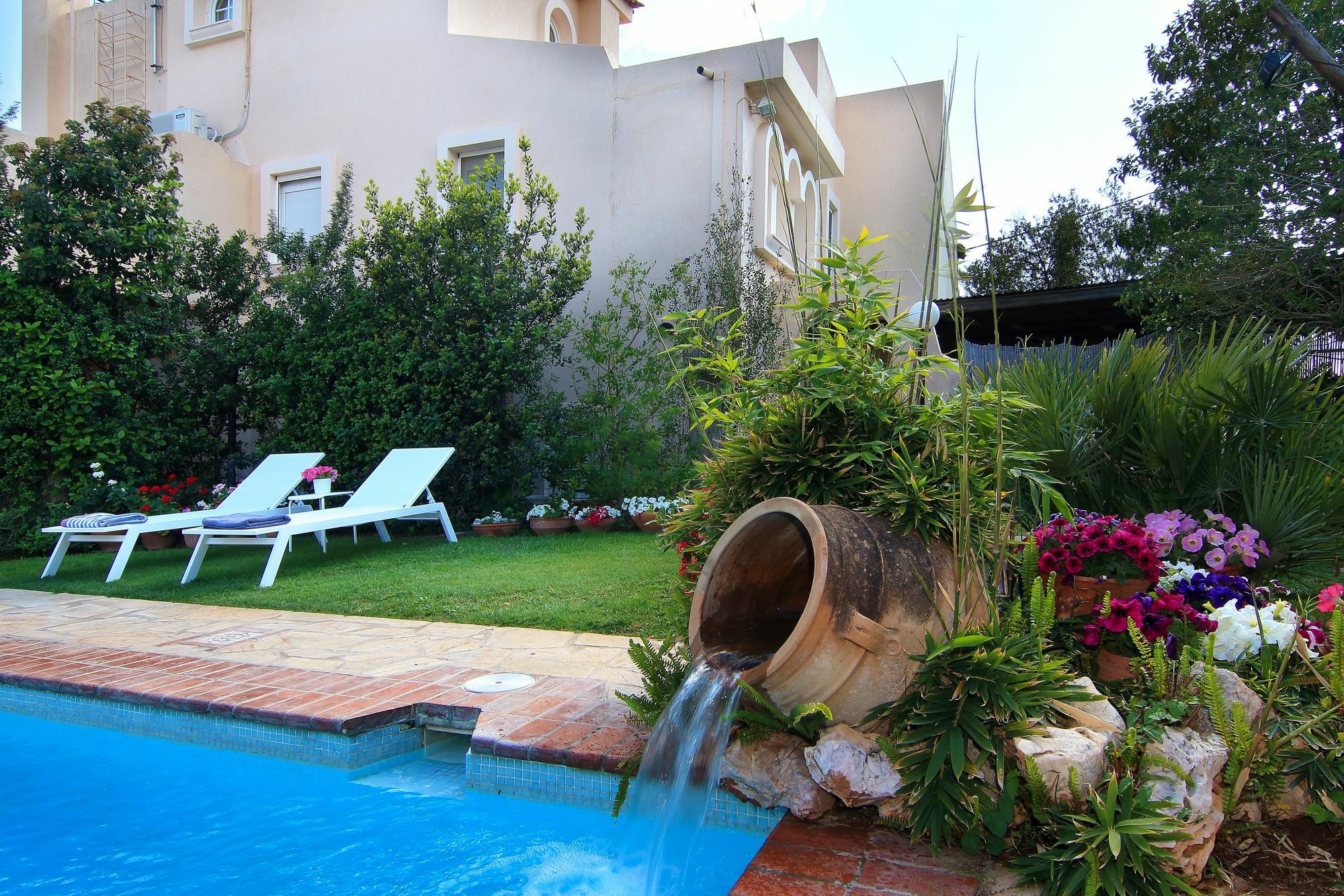 Oasis Pool House By Ghh Villa Lagonisi Bagian luar foto